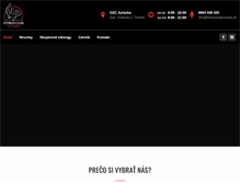 Tablet Screenshot of fitnessclubjuzanka.sk